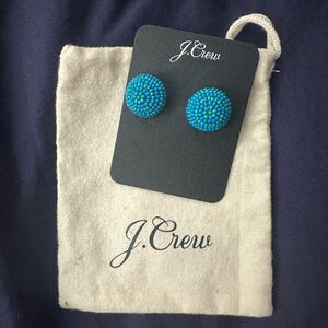 J crew -3D beaded stud earrings